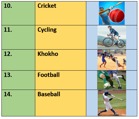 Sports activities 1